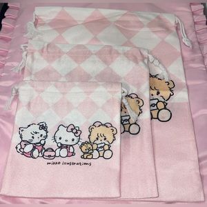 Mikko Illustrations x Hello Kitty Drawsting Bags